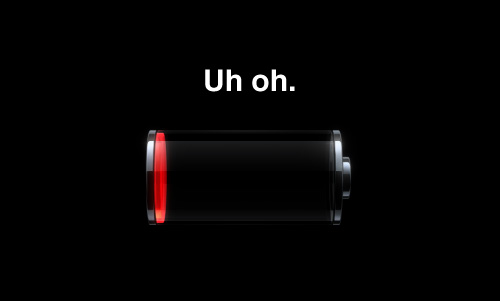 Image result for out of battery iphone